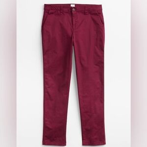 GAP Girlfriend Khaki In Burgundy
